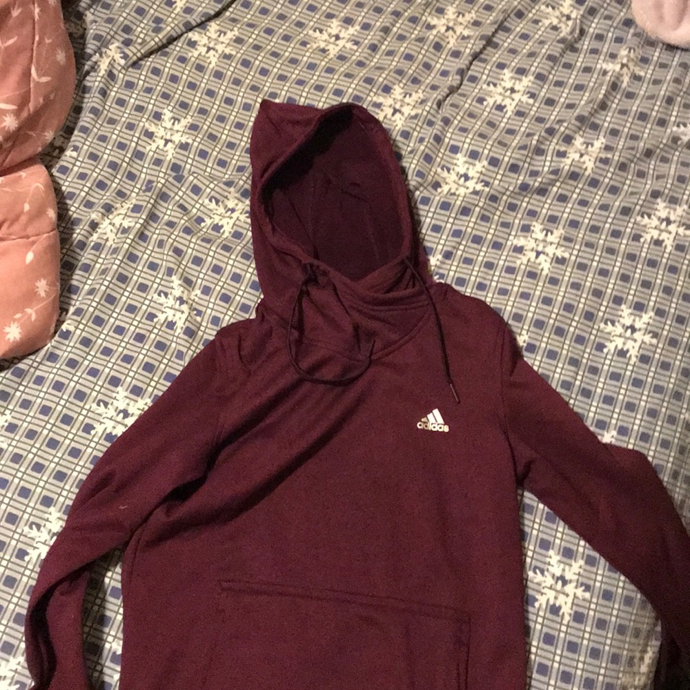 Purple adidas hoodie